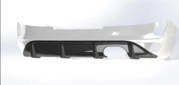 TRC Rear Diffuser + Dubbel Sieruitlaatstuk ford fiesta mk8 beschikbaar voor biedingen