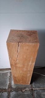 Industriele eiken zuil/balk/pilaar/sokkel  22x17x75cm., Huis en Inrichting, Ophalen, Zo goed als nieuw
