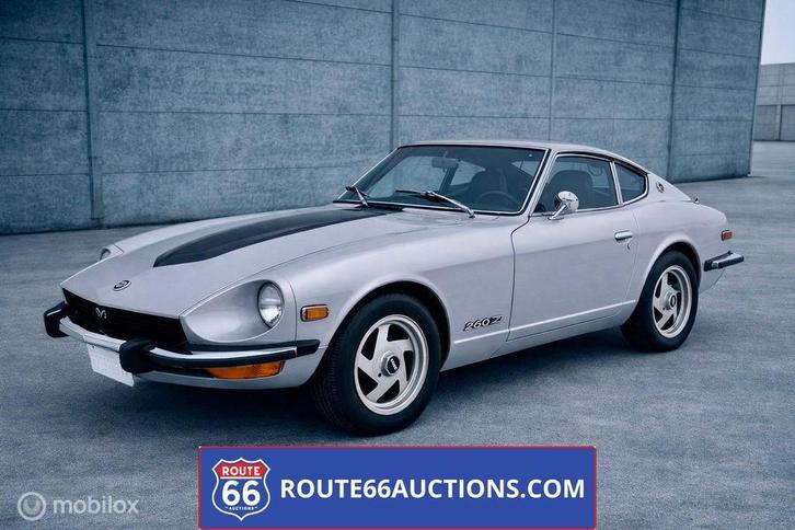 Datsun 260Z | 1974 | Route 66 Auctions, Auto's, Oldtimers, Bedrijf, Te koop, Overige merken, Benzine, Overige carrosserie, Handgeschakeld