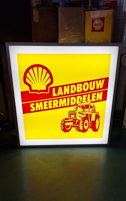 Supermooie Shell lichtbak reclame Landbouw Smeermiddelen🚜, Verzamelen, Merken en Reclamevoorwerpen, Gebruikt, Lichtbak of (neon) lamp