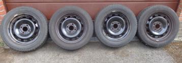 set winterbanden Bridgestone op stalen velg 185/60 R15 88T beschikbaar voor biedingen
