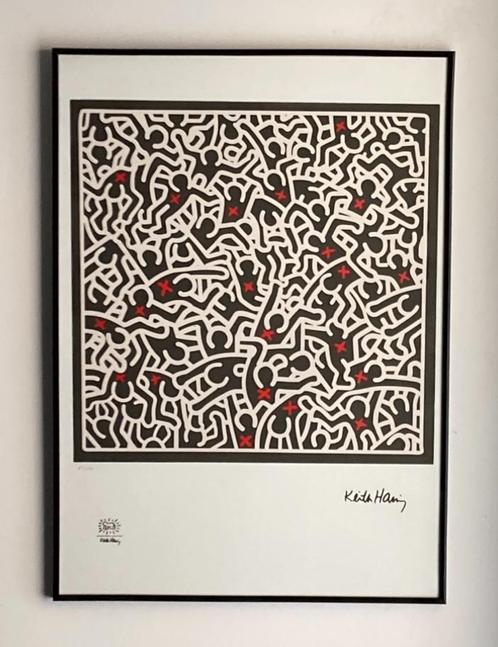 Keith Haring: lithografie op groot formaat, Antiek en Kunst, Kunst | Litho's en Zeefdrukken