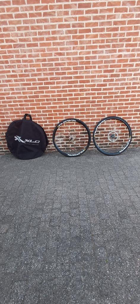 Mavic crossride wielenset met schijfremmen/casette/bandjes e, Fietsen en Brommers, Fietsonderdelen, Gebruikt, Ophalen