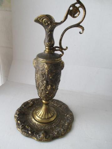 vintage tinnen kruik in renaissancestijl - H 41 cm - Italiё beschikbaar voor biedingen