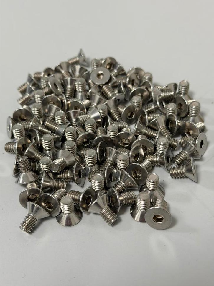 100 vis à tête fraisée hexagonale en acier 1/4 UNC x 1/2 A2, Bricolage & Construction, Quincaillerie & Fixations, Neuf, Boulons ou Écrous