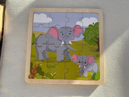 Playtive houten puzzel olifant, Kinderen en Baby's, Speelgoed | Kinderpuzzels, Nieuw, 2 tot 4 jaar, 10 tot 50 stukjes, Van hout