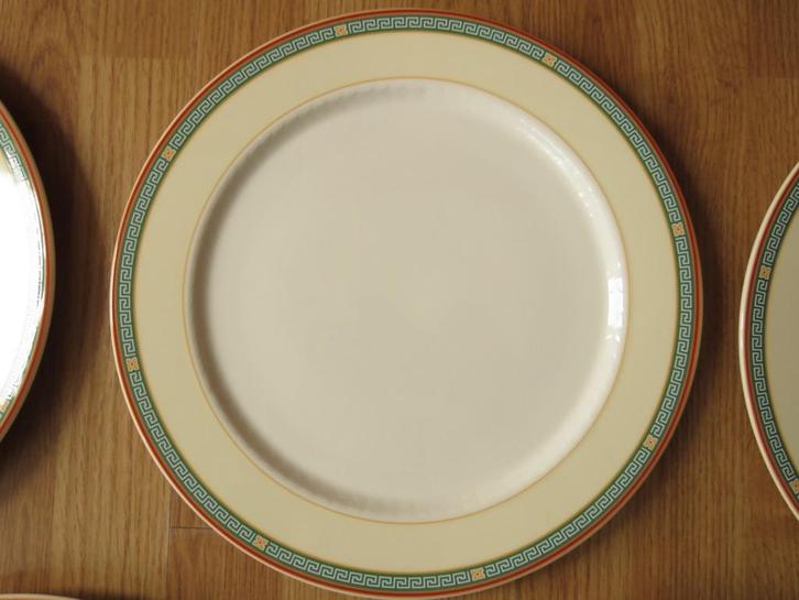 5 grandes assiettes plates Villeroy & Boch modèle Amanti, Huis en Inrichting, Keuken | Servies, Zo goed als nieuw, Bord(en), Overige stijlen