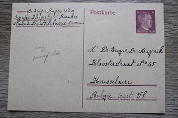 Postkarte 1944 tewerkgestelde Belg Wien Donau Knesselare beschikbaar voor biedingen