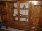 Oude vitrinekast, Huis en Inrichting, Ophalen, Gebruikt, Glas, 100 tot 150 cm