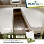 Enkele bedden Hoeslaken set 2 Delig Wit voor caravan bedden, Caravans en Kamperen, Caravanaccessoires, Ophalen of Verzenden, Nieuw