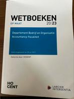 Wetboek Accountancy-fiscaliteit - HOGENT 2023, Boeken, Ophalen of Verzenden, Zo goed als nieuw, Veerle Peeters