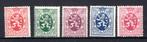 282/286 MNH 1929 - Heraldieke leeuw, Postzegels en Munten, Ophalen of Verzenden, Postfris, Postfris