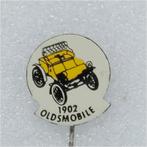 SP0942 Speldje 1902 Oldsmobile geel, Collections, Broches, Pins & Badges, Utilisé, Enlèvement ou Envoi