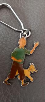 Porte clés Tintin 1987 + Figurine Tintin, Peluche ou Figurine, Utilisé, Enlèvement ou Envoi
