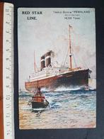 Postkaart Red Star Line Triple-Screw Pennland Passagiersboot, Verzamelen, Verzenden, Voor 1920, Ongelopen, Voertuig