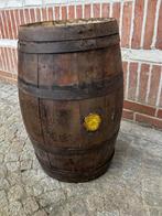 Ancien tonneau de vin en chêne    63cm x +-43cm, Antiquités & Art, Enlèvement