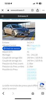 Renault talisman pneus jantes, Enlèvement ou Envoi, Comme neuf, Renault