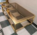 Belgocrome vintage retro Holywood Regency salontafel, Huis en Inrichting, Tafels | Salontafels, Ophalen, Gebruikt, ., Glas