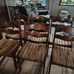 6 chaises en bois chêne clair, Maison & Meubles, Chaises, Comme neuf, Bois, Cinq, Six Chaises ou plus, Autres couleurs