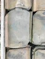 Oude blauwe Boomse pan, Doe-het-zelf en Bouw, Dakpannen en Dakbedekking, Ophalen of Verzenden, Blauw, Steen of Klei, Dakpannen