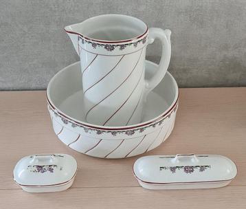 Antiek - Art Deco: 4 delig lampet set A.M.C made in Belgium beschikbaar voor biedingen