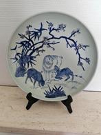 Oud-Chinees porselein-Chinees bord-China-Poeme-Celadon, Antiek en Kunst, Antiek | Porselein, Verzenden