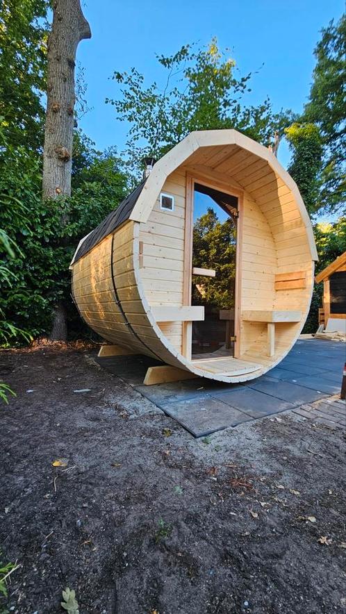 Sauna Barrel 2,5M Gratis Levering en Plaatsing, Sport en Fitness, Sauna, Nieuw, Ophalen of Verzenden