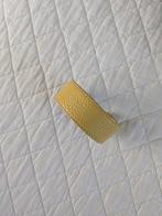 Armband leder, merk Les plaisirs des femmes, Handtassen en Accessoires, Armbanden, Ophalen, Zo goed als nieuw, Geel, Leer