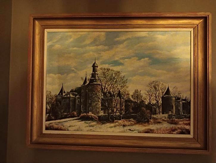 Chateau Bivort, Antiek en Kunst, Kunst | Schilderijen | Klassiek, Ophalen