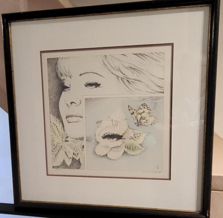 De Cocker Paul: litho, met de hand bijgekleurd, Antiek en Kunst, Kunst | Litho's en Zeefdrukken, Ophalen