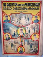 Origineel Affiche de Dochter van den Fractireur Belgisch Oor, Verzenden, A1 t/m A3, Reclame, Rechthoekig Staand