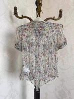 Dolce & Gabbana authentiek zijden bloemenprint blouse met ko, Comme neuf, Taille 38/40 (M), Autres couleurs, Enlèvement ou Envoi