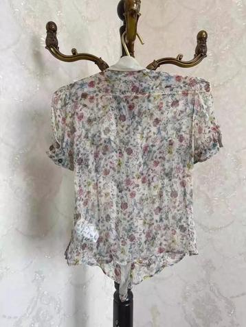 Dolce & Gabbana authentiek zijden bloemenprint blouse met ko