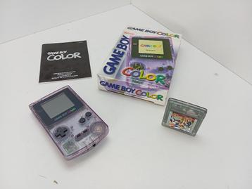 game boy color model CGB-001 atomic purple als nieuw + spel