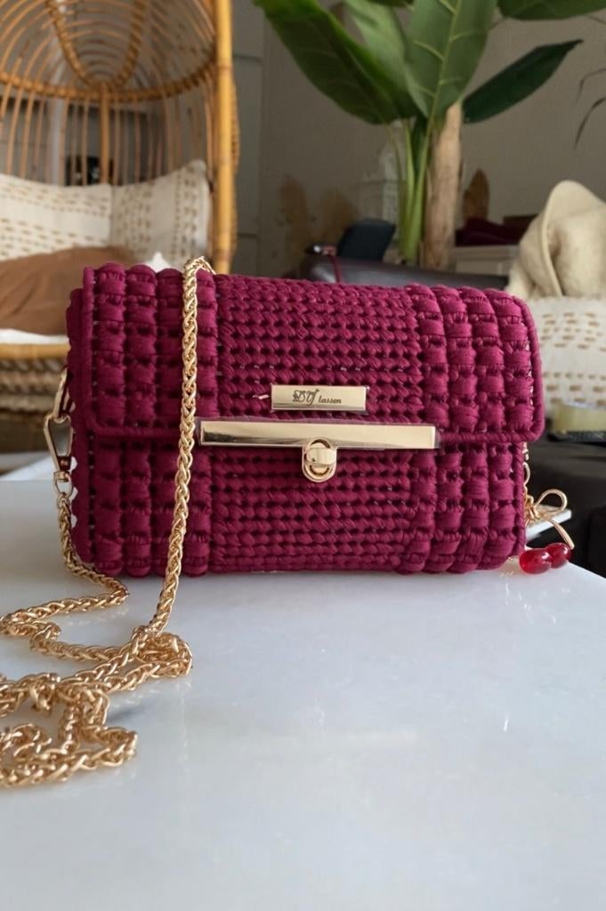 Handgemaakte tas, Ophalen of Verzenden, Nieuw, Overige kleuren, Schoudertasje