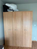 Houten kleerkast, Ophalen, 100 tot 150 cm, Eikenhout, Met hangruimte