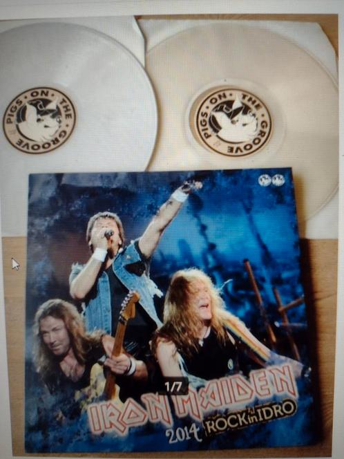 2 LP IRON MAIDEN: 2014 ROCK IN IDRO - colour-LTD 250/300, Cd's en Dvd's, Vinyl | Hardrock en Metal, Zo goed als nieuw, Ophalen of Verzenden