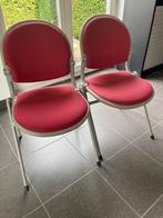 Vintage Girsberger ergonomische bijzetstoelen, Ophalen, Gebruikt, Rood