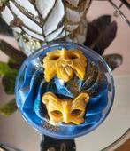 Bougie parfumée  artisanale carnaval, Huis en Inrichting, Ophalen of Verzenden, Blauw, Kaars