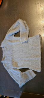 Zilvergrijze handgebreide mohair trui, Nieuw, Grijs, Ophalen of Verzenden