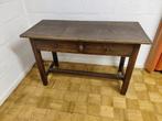 Antiek tafeltje - bijzettafel, Huis en Inrichting, Gebruikt, 75 cm of meer, 60 cm of meer, Rechthoekig