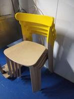 4 beuken houten keuken stoelen, Huis en Inrichting, Zo goed als nieuw, Hout, Ophalen
