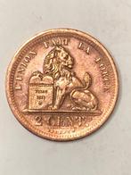 Munt België 2 cent Leopold I jaartal 1835 brede listel !!, Overig, Ophalen of Verzenden, Losse munt