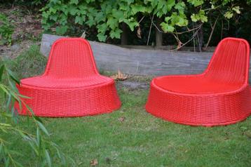 Design tuinstoelen Ikea Vänö Garden Seats 2 stuks, Ophalen, Gebruikt, Kunststof, Stapelbaar