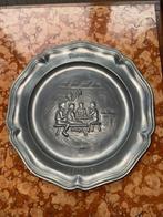 Assiette décorative en étain – Belgique artisanale, Enlèvement ou Envoi