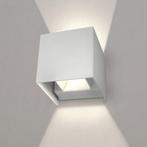 LED wandlamp, wit, tweezijdig, 3000K, 7W, IP54, Nieuw, Modern, kubus, Ophalen of Verzenden, Metaal