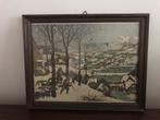 Lijst kader prent Jagers in de sneeuw Pieter Bruegel de oude, Antiek en Kunst, Ophalen of Verzenden