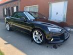 AUDI A5 2.0 HYBRIDE CABRIO/NAVI/LEDER/VIRTUAL COCKPIT/CAMERA, Auto's, Audi, Automaat, Cabriolet, Zwart, Leder
