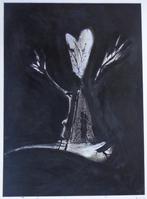 FRANKY CANE / FIGURATIE / OLIEVERF PAPIER / 120x90cm PANEEL, Antiek en Kunst, Kunst | Schilderijen | Modern, Ophalen