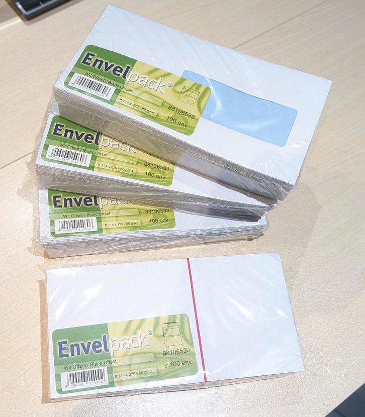 Enveloppes avec et sans fenêtre, Timbres & Monnaies, Lettres & Enveloppes | Belgique, Enveloppe, Enlèvement ou Envoi